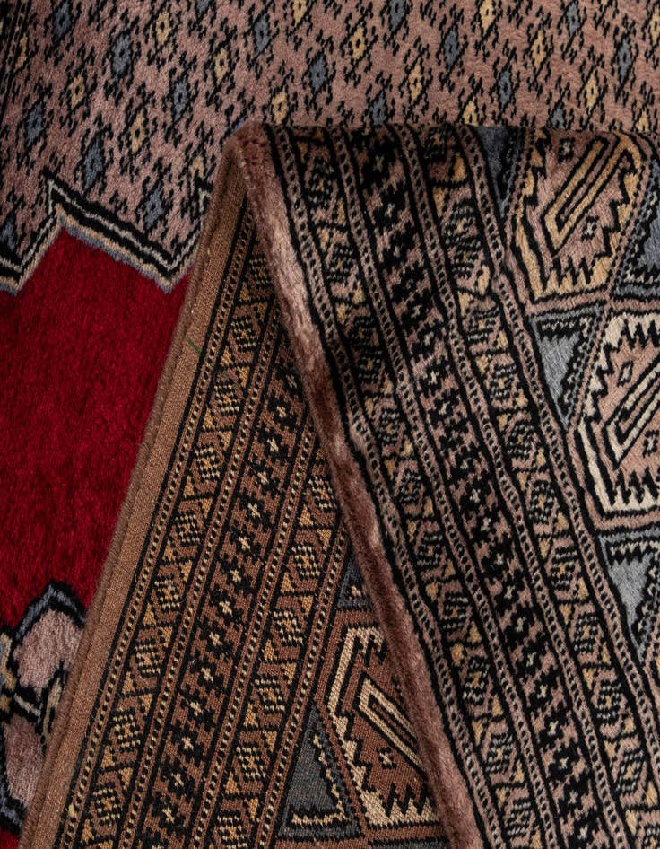 Detail image of 5' 2 x 7' 11  Hand Knotted Bokhara Oriental Wool Rug
