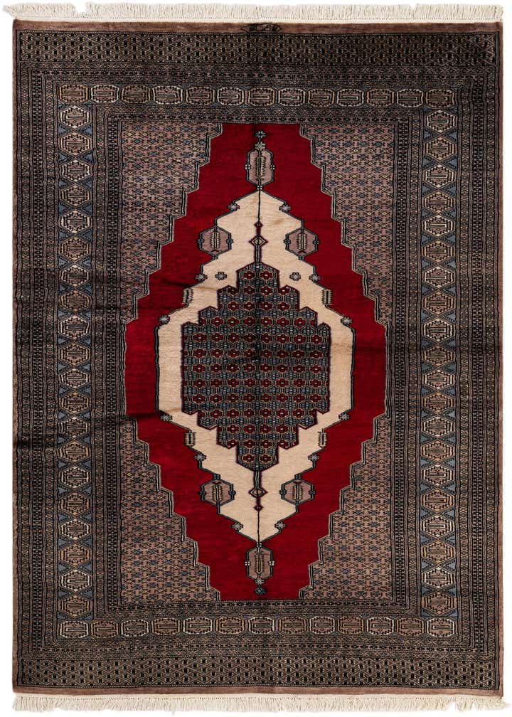 5' 2 x 7' 11 Hand Knotted Bokhara Oriental Wool Rug