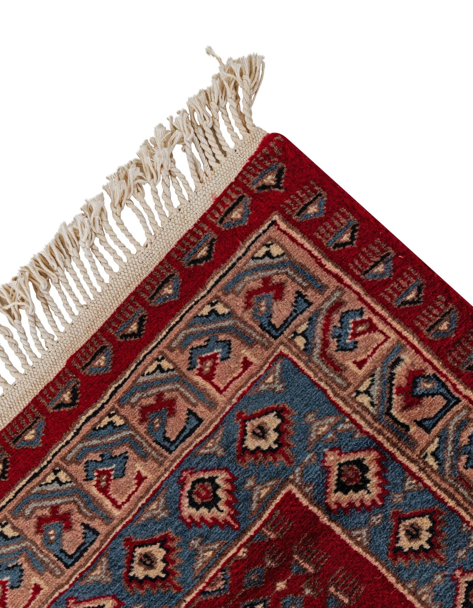 4' 1 x 6' 6 Hand Knotted Bokhara Oriental Wool Rug
