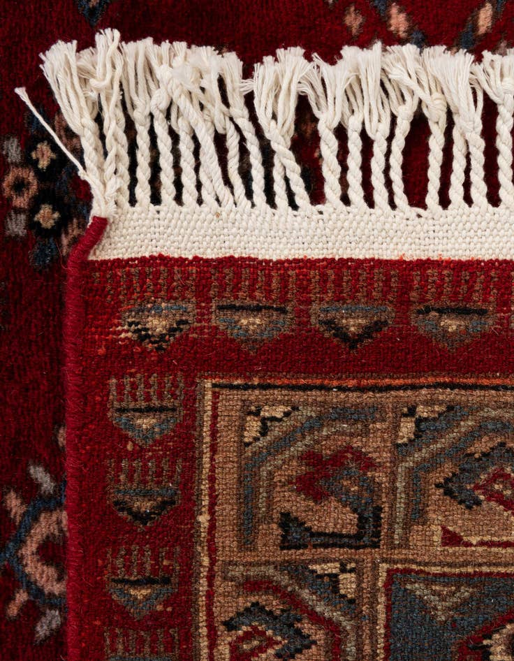 Detail image of 4' 1 x 6' 6  Hand Knotted Bokhara Oriental Wool Rug