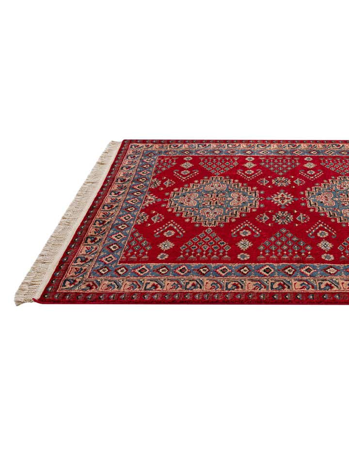 4' 1 x 6' 6 Hand Knotted Bokhara Oriental Wool Rug