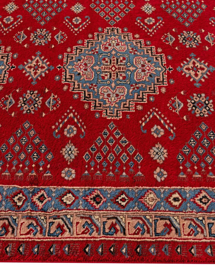 Detail image of 4' 1 x 6' 6 Hand Knotted Bokhara Oriental Wool Rug