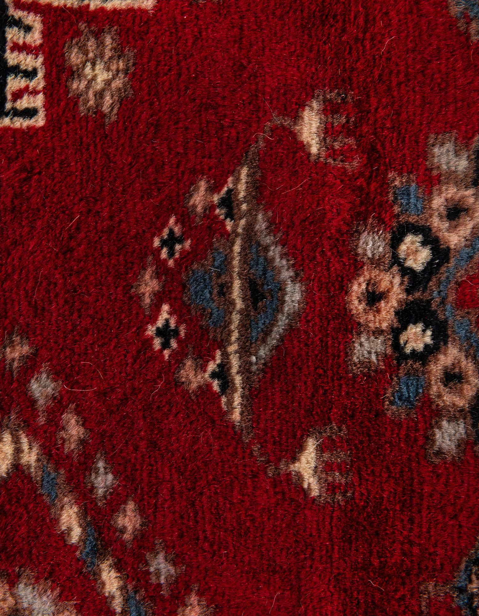 4' 1 x 6' 6 Hand Knotted Bokhara Oriental Wool Rug
