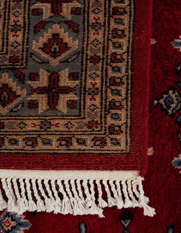 Detail image of 4' 3 x 6' 2  Hand Knotted Bokhara Oriental Wool Rug