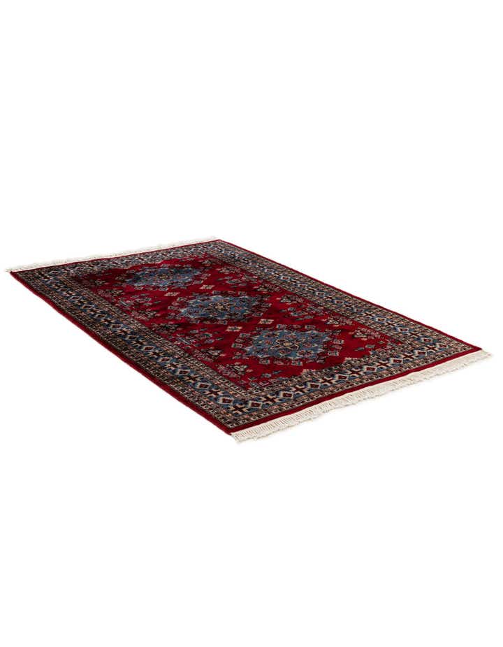 4' 3 x 6' 2 Hand Knotted Bokhara Oriental Wool Rug