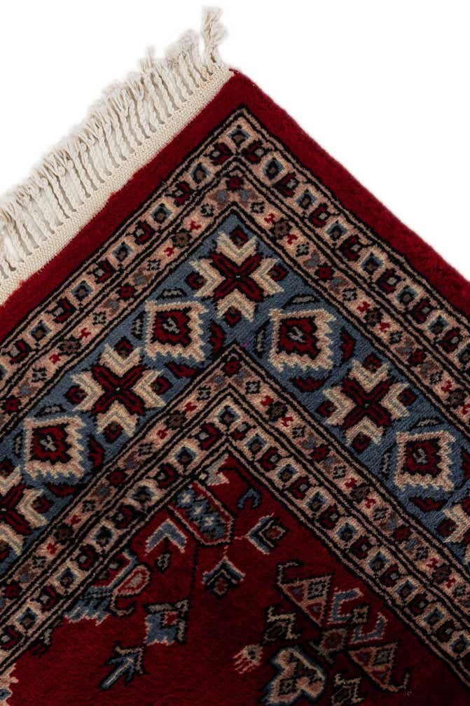4' 3 x 6' 2 Hand Knotted Bokhara Oriental Wool Rug