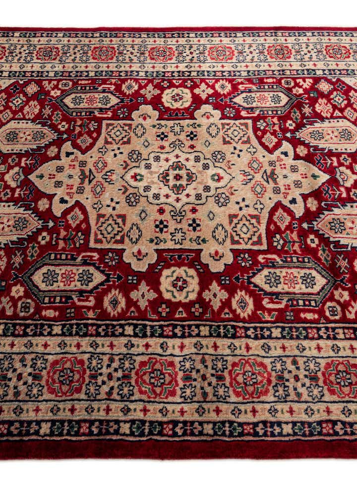 4' 4 x 6' 1 Hand Knotted Bokhara Oriental Wool Rug