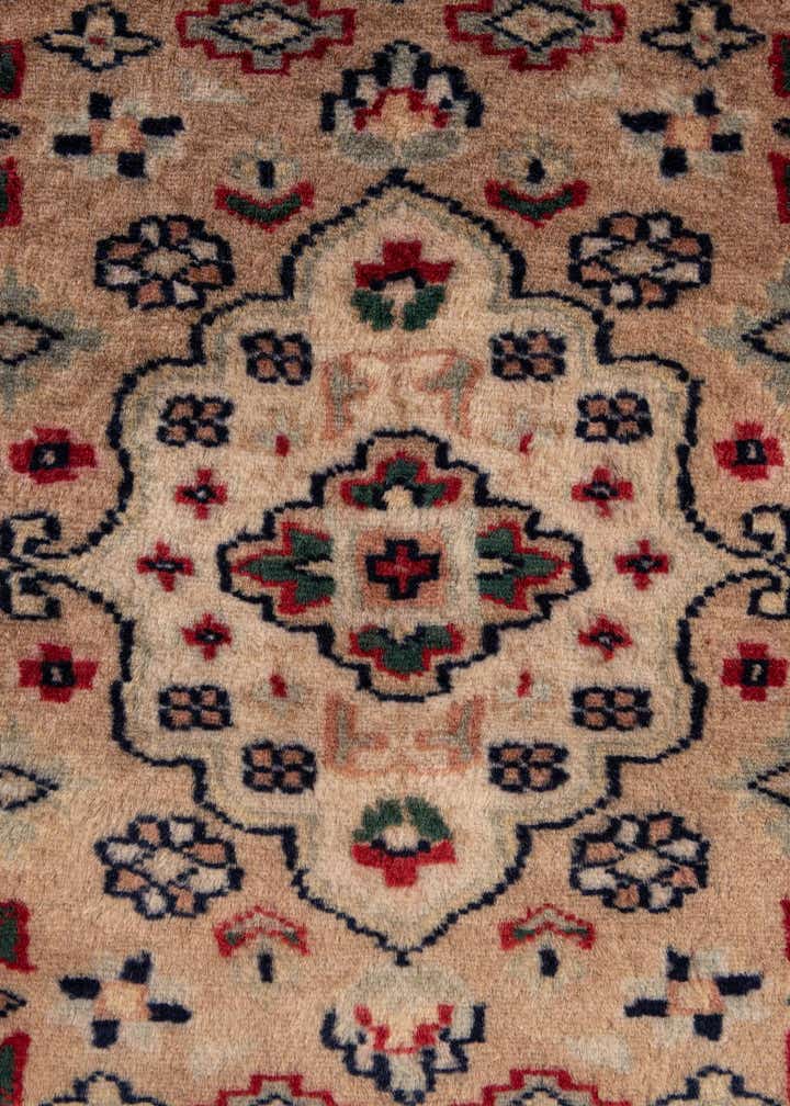 4' 4 x 6' 1 Hand Knotted Bokhara Oriental Wool Rug