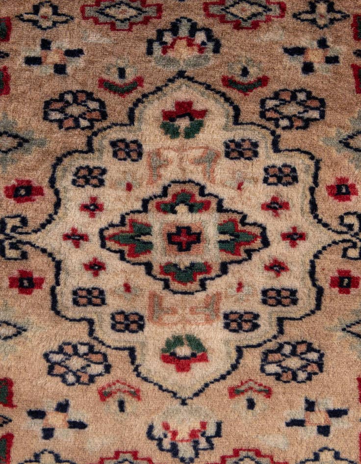 Detail image of 4' 4 x 6' 1  Hand Knotted Bokhara Oriental Wool Rug