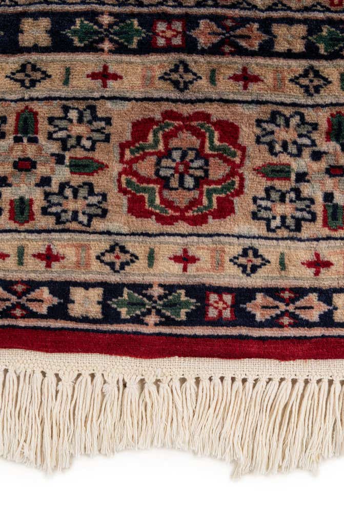 4' 4 x 6' 1 Hand Knotted Bokhara Oriental Wool Rug