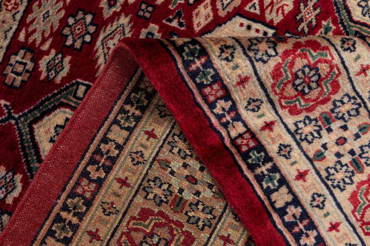 4' 4 x 6' 1 Hand Knotted Bokhara Oriental Wool Rug