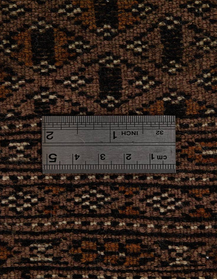Detail image of 4' 3 x 6' 1  Hand Knotted Bokhara Oriental Wool Rug