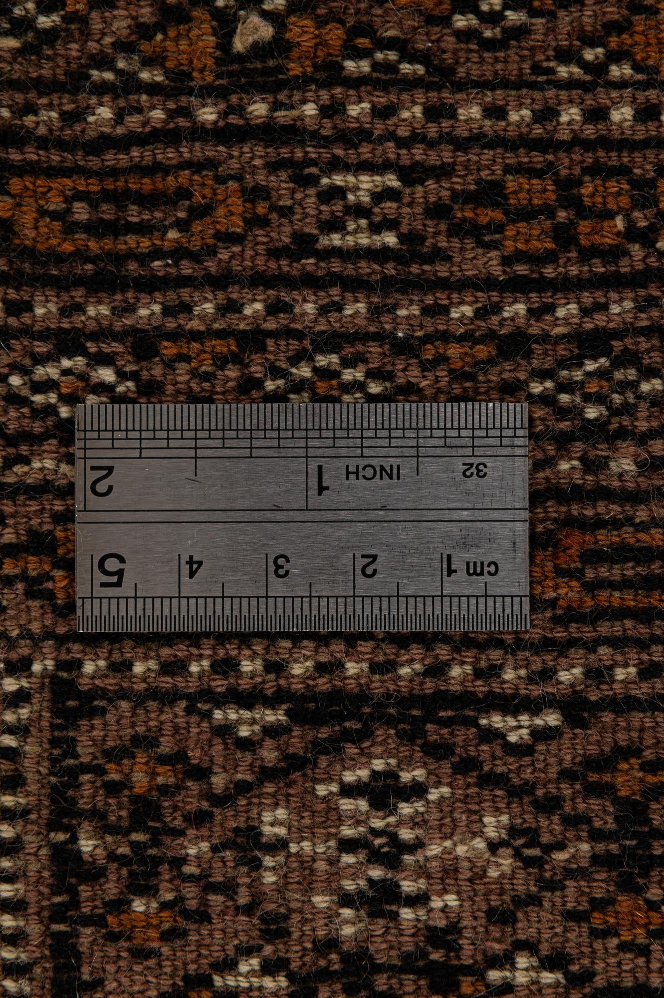 4' 3 x 6' 1 Hand Knotted Bokhara Oriental Wool Rug