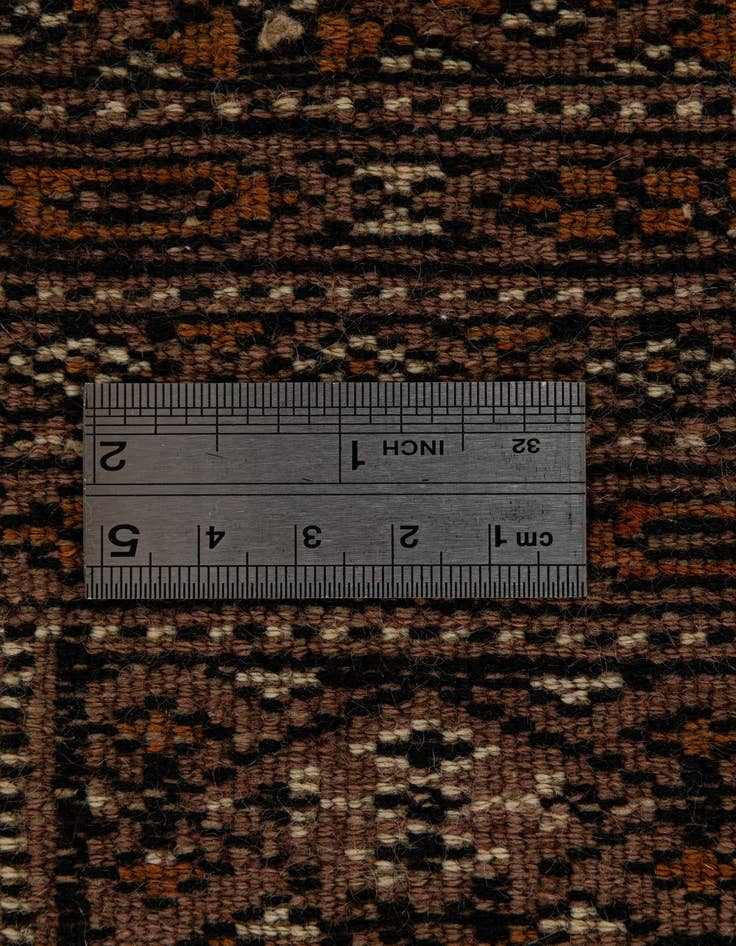 Detail image of 4' 3 x 6' 1  Hand Knotted Bokhara Oriental Wool Rug