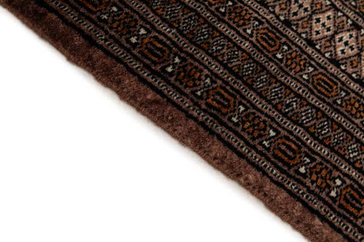 4' 3 x 6' 1 Hand Knotted Bokhara Oriental Wool Rug