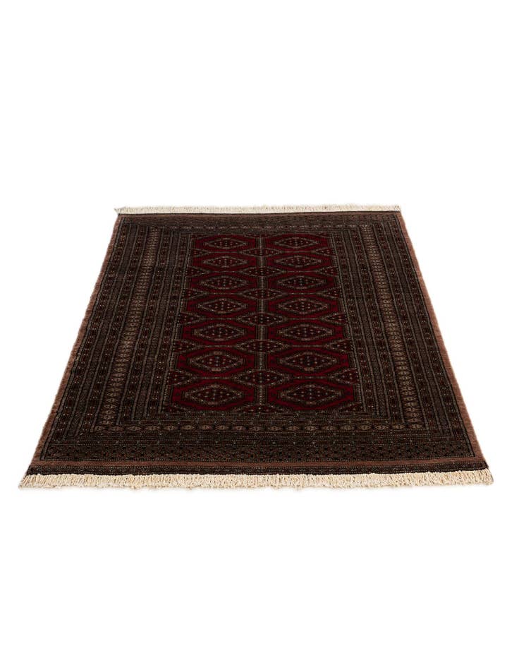 Detail image of 4' 4 x 5' 11 Hand Knotted Bokhara Oriental Wool Rug