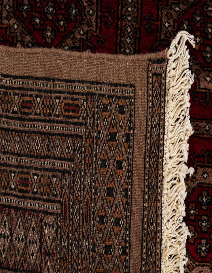 Detail image of 4' 4 x 5' 11  Hand Knotted Bokhara Oriental Wool Rug