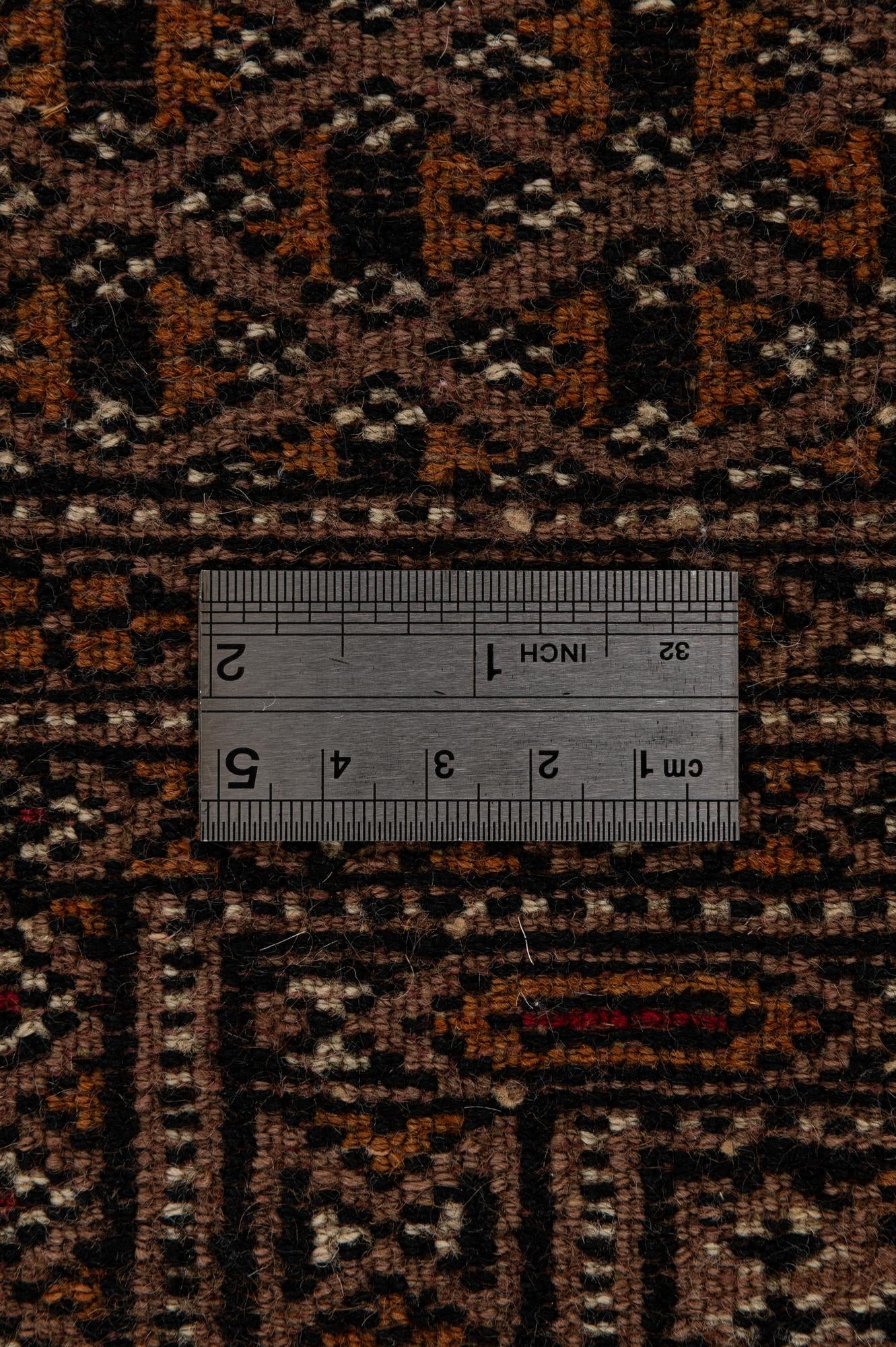 4' 4 x 5' 11 Hand Knotted Bokhara Oriental Wool Rug