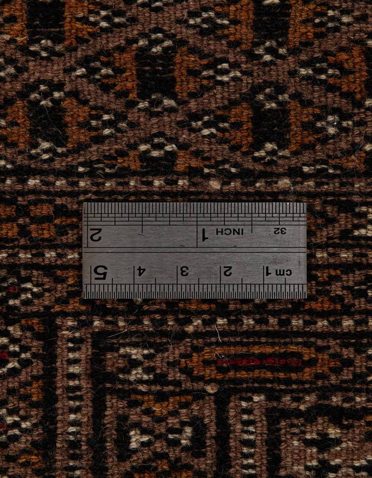 Detail image of 4' 4 x 5' 11  Hand Knotted Bokhara Oriental Wool Rug