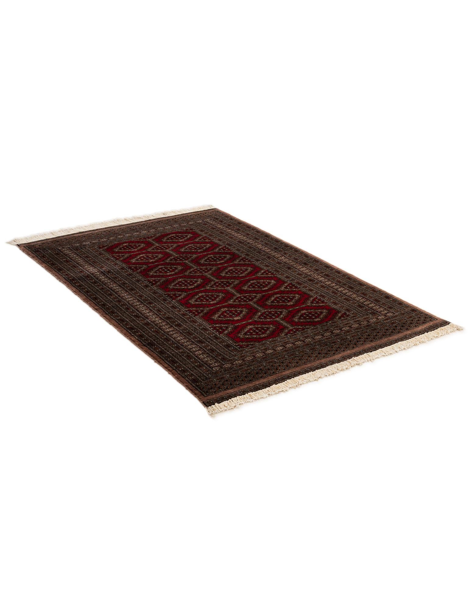 4' 4 x 5' 11 Hand Knotted Bokhara Oriental Wool Rug