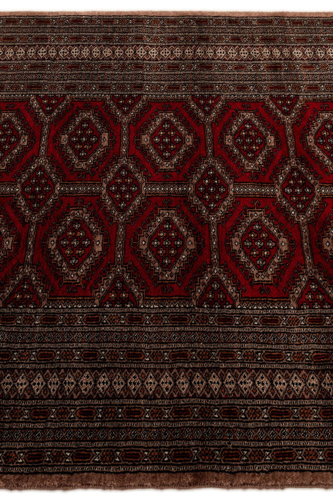 4' 4 x 5' 11 Hand Knotted Bokhara Oriental Wool Rug