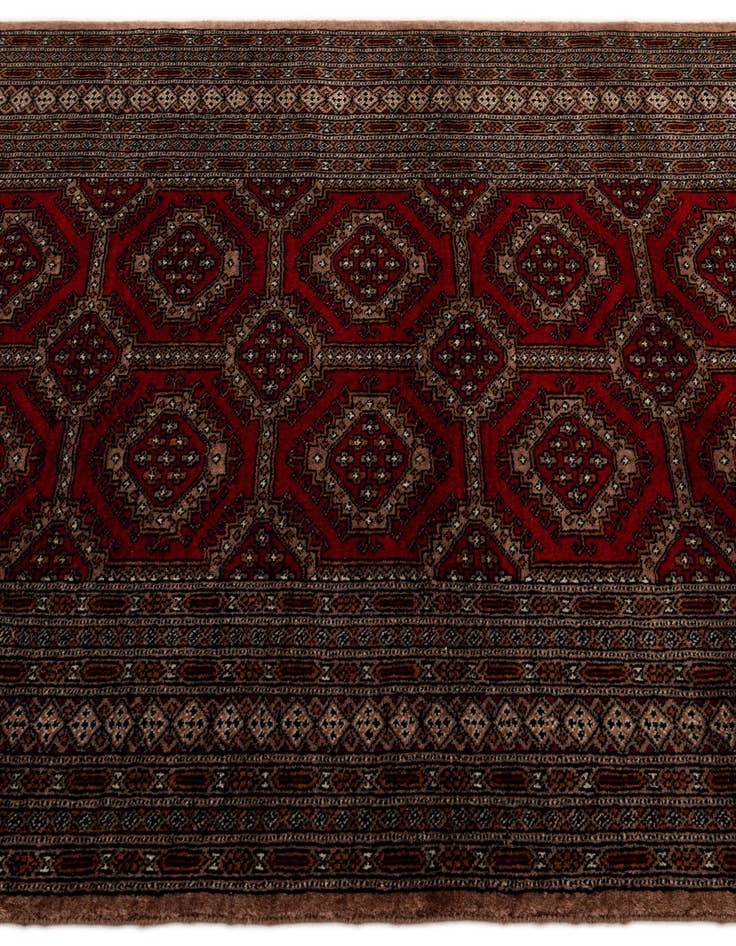 Detail image of 4' 4 x 5' 11 Hand Knotted Bokhara Oriental Wool Rug