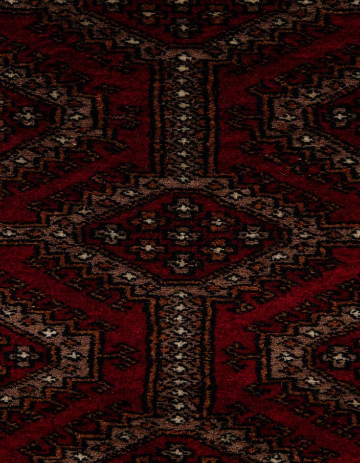 Detail image of 4' 4 x 5' 11  Hand Knotted Bokhara Oriental Wool Rug