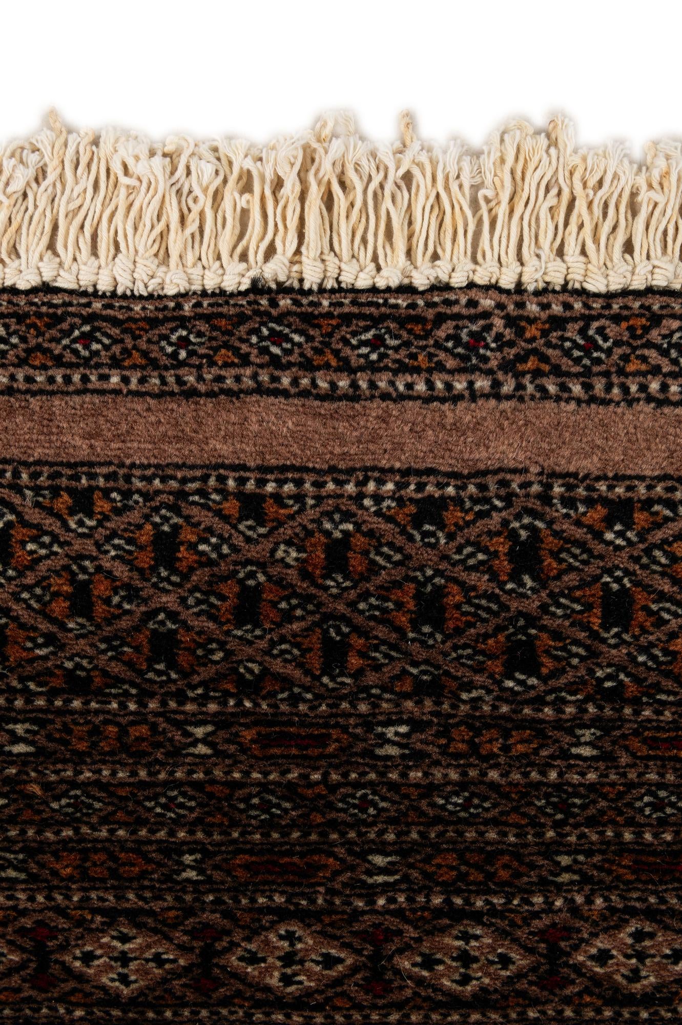 4' 4 x 5' 11 Hand Knotted Bokhara Oriental Wool Rug