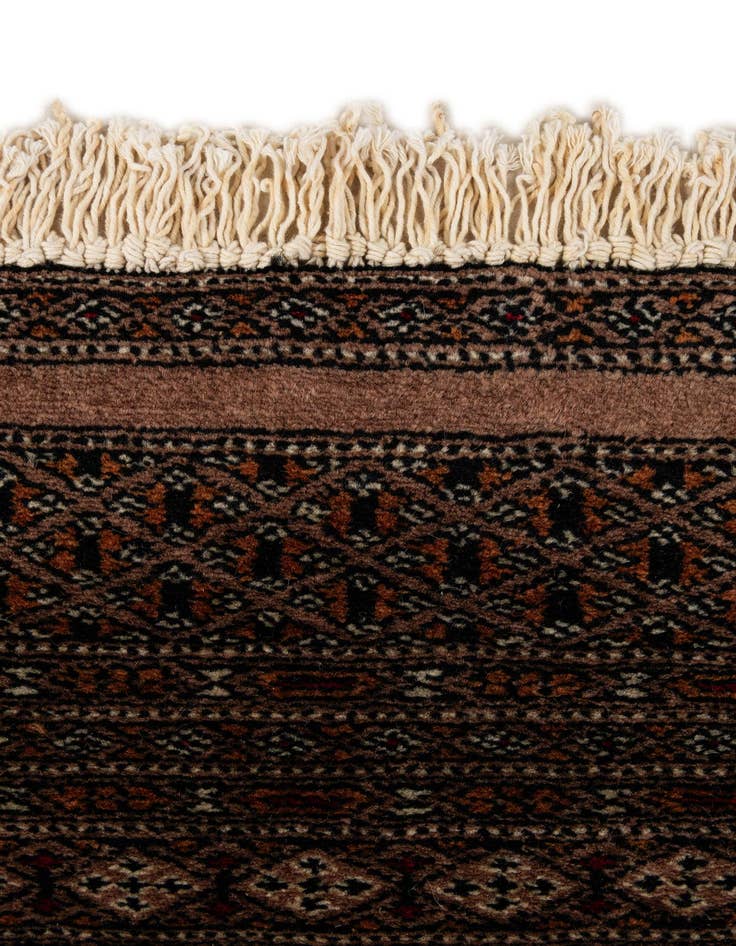 Detail image of 4' 4 x 5' 11  Hand Knotted Bokhara Oriental Wool Rug