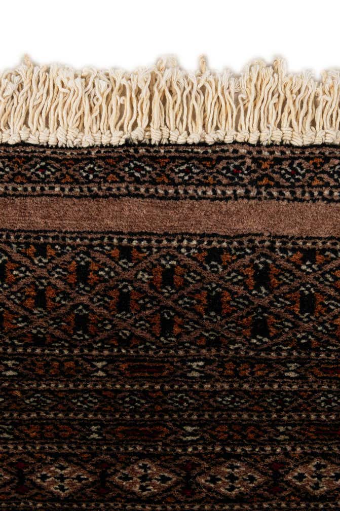 4' 4 x 5' 11 Hand Knotted Bokhara Oriental Wool Rug