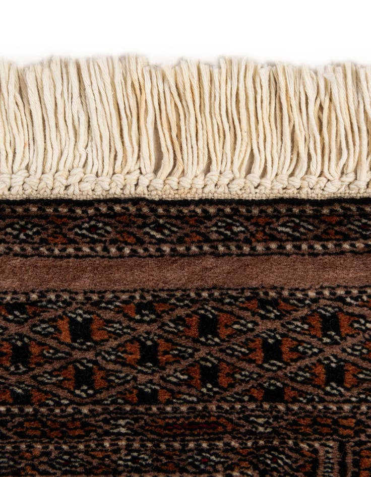 Detail image of 4' 4 x 5' 11  Hand Knotted Bokhara Oriental Wool Rug