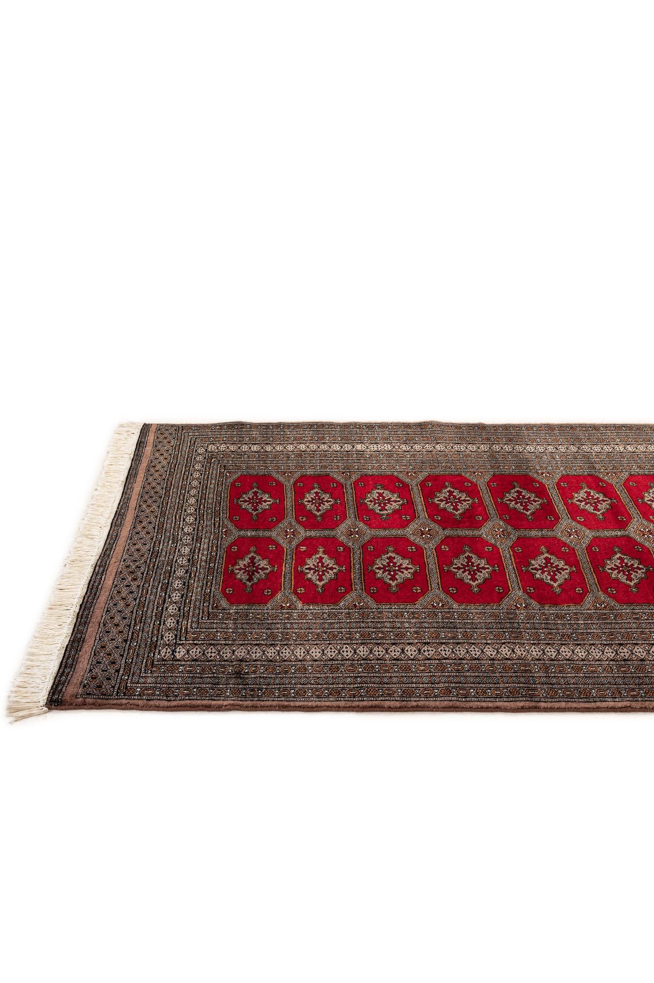 4' 3 x 6' Hand Knotted Bokhara Wool Rug