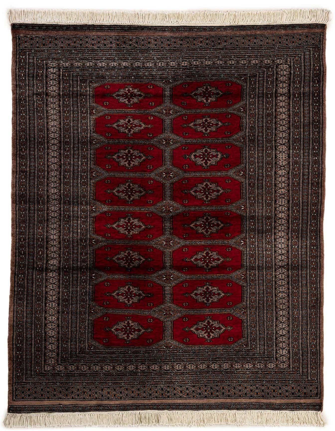4' 3 x 6' Hand Knotted Bokhara Wool Rug