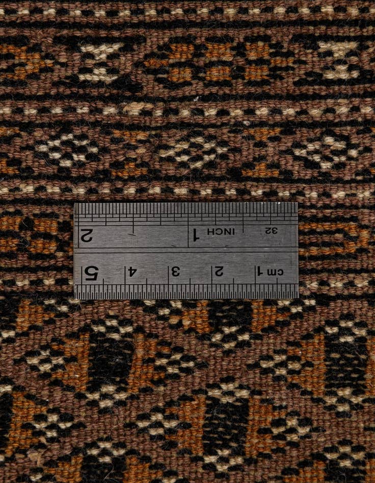 Detail image of 4' 3 x 6' 2  Hand Knotted Bokhara Oriental Wool Rug