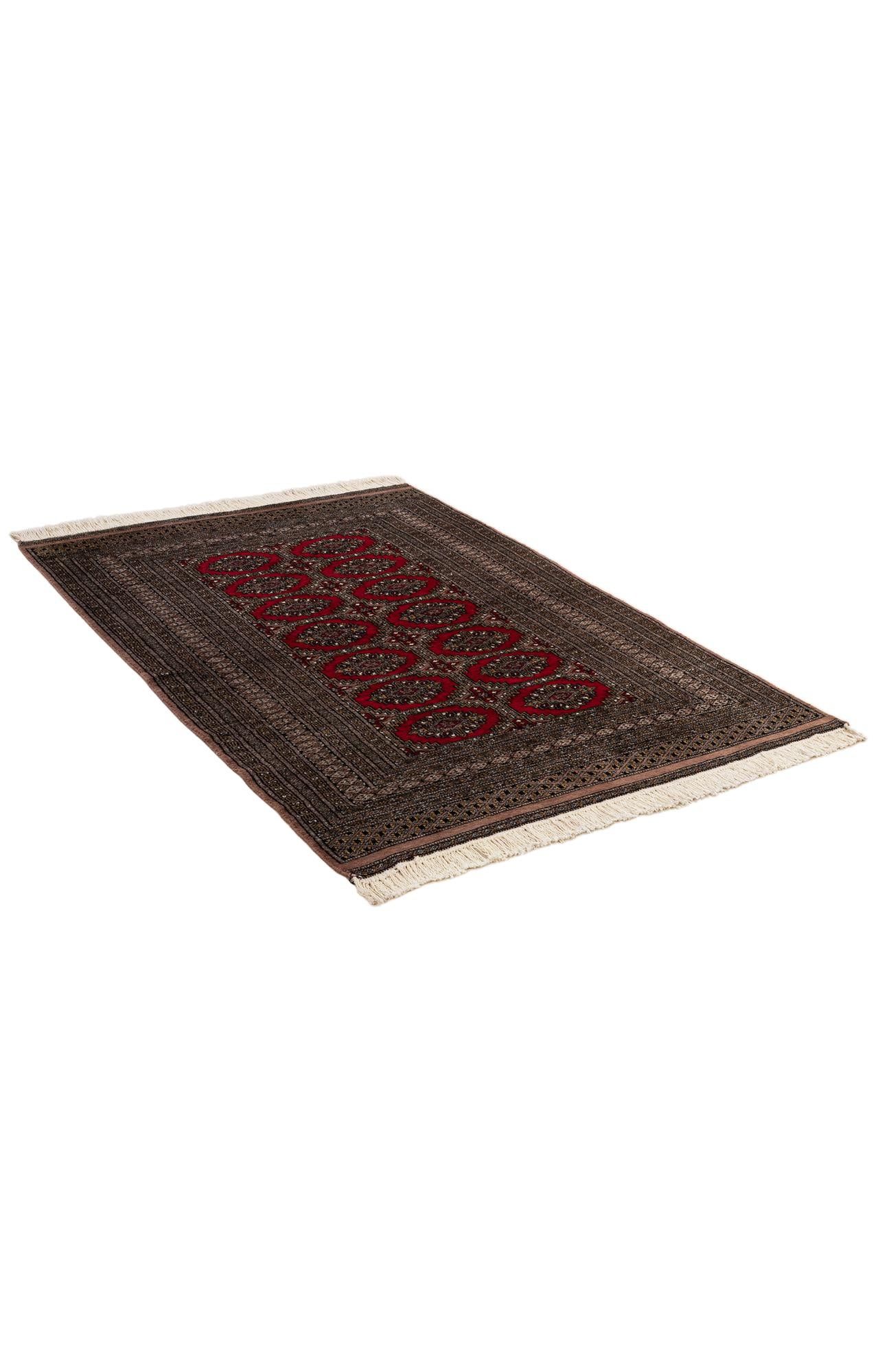 4' 3 x 6' 2 Hand Knotted Bokhara Oriental Wool Rug