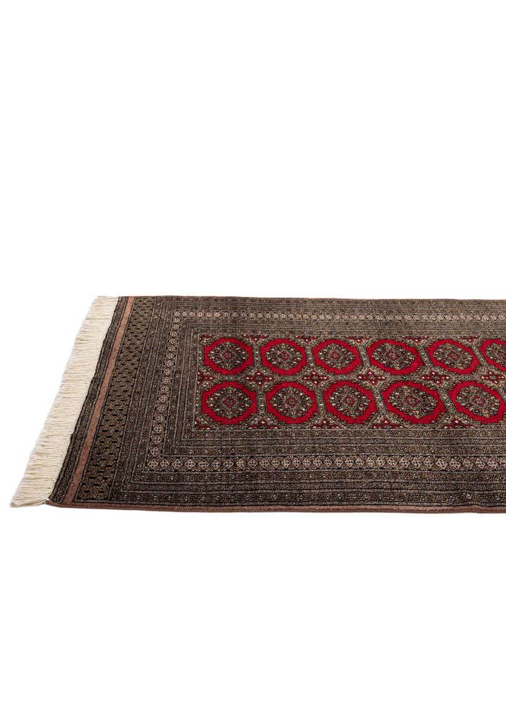 4' 3 x 6' 2 Hand Knotted Bokhara Oriental Wool Rug