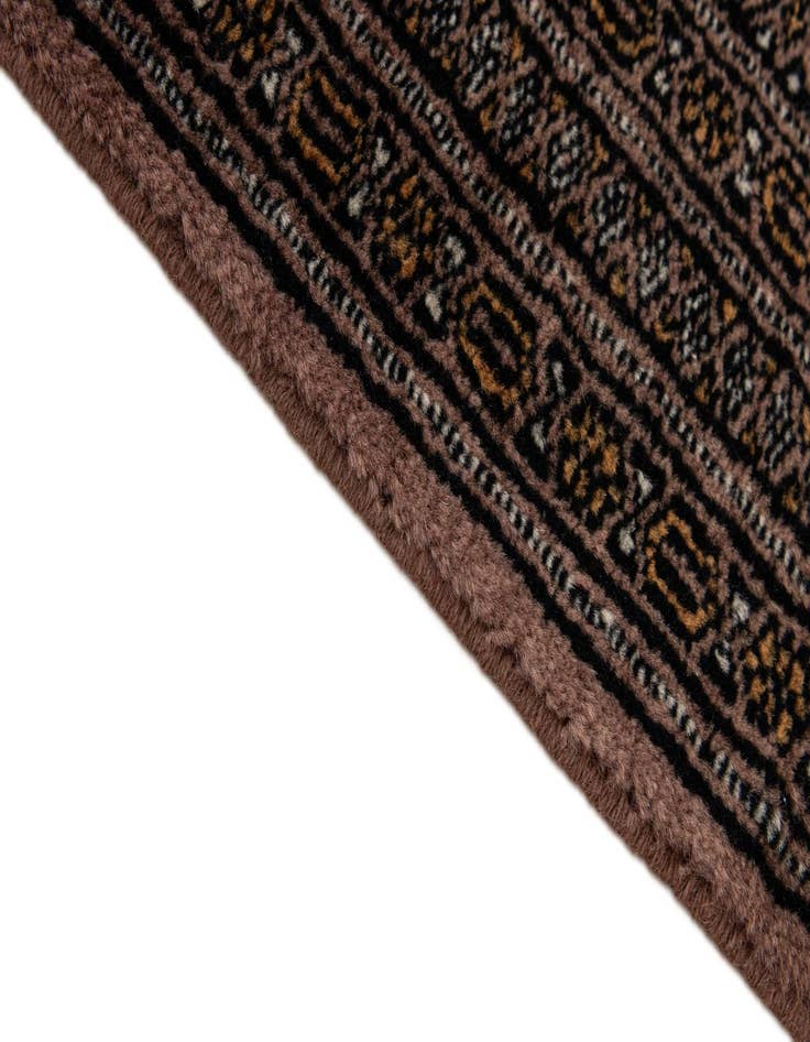 Detail image of 4' 3 x 6' 2  Hand Knotted Bokhara Oriental Wool Rug