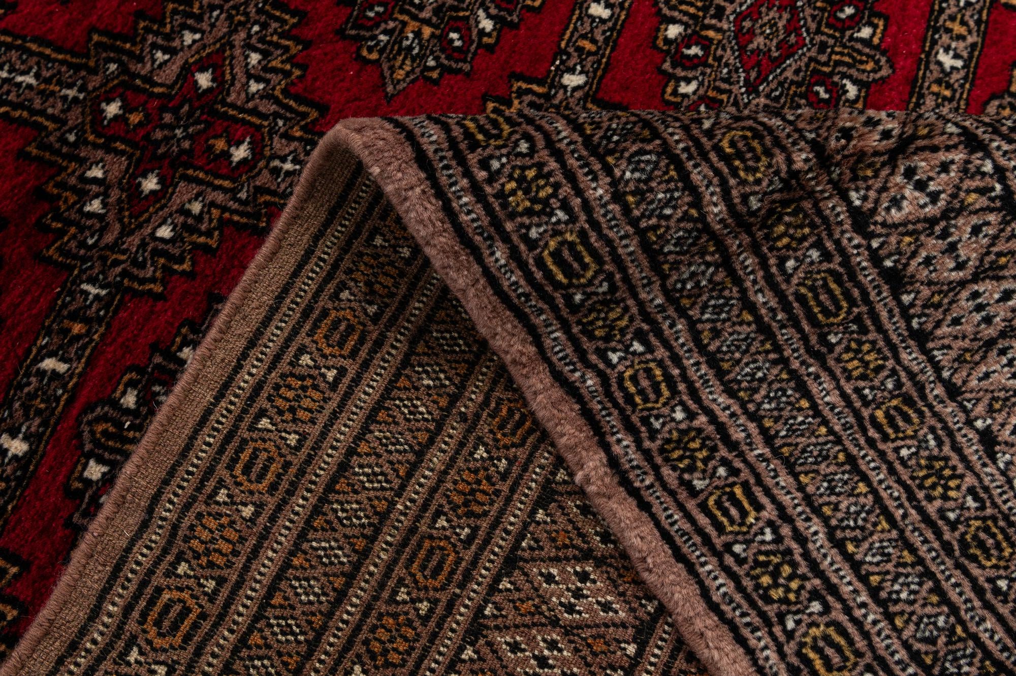 4' 3 x 6' 2 Hand Knotted Bokhara Oriental Wool Rug