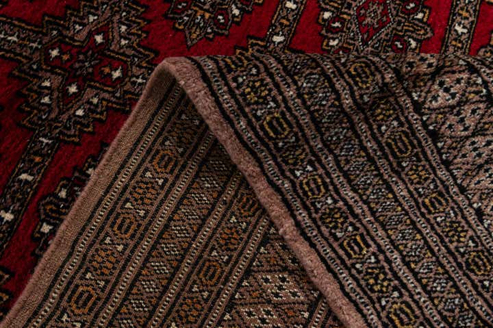 4' 3 x 6' 2 Hand Knotted Bokhara Oriental Wool Rug