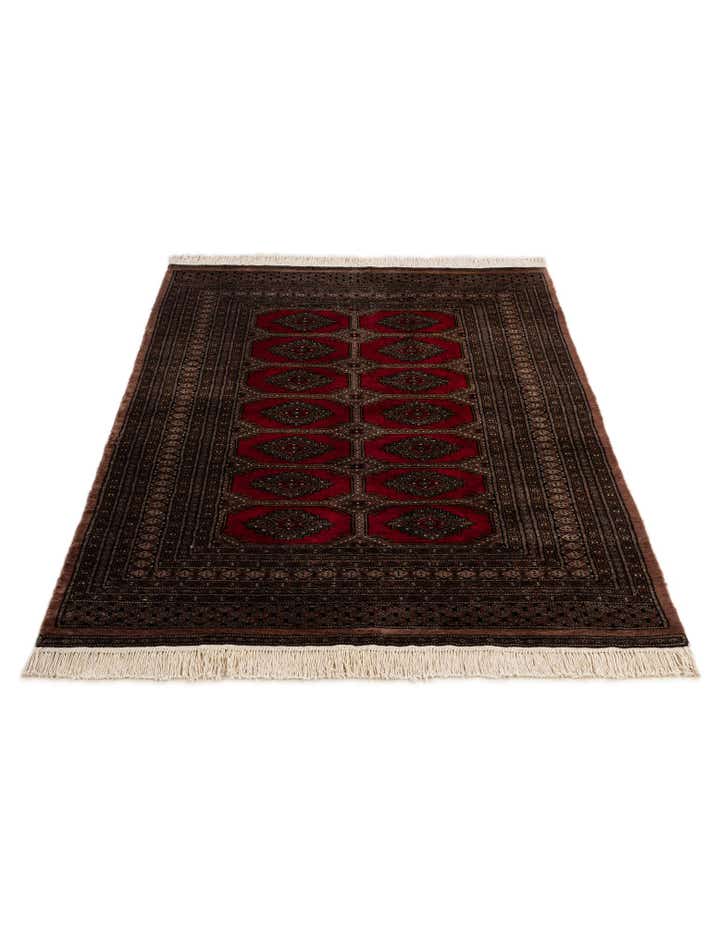 4' 3 x 6' 2 Hand Knotted Bokhara Oriental Wool Rug