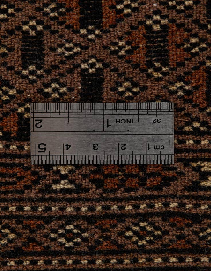 Detail image of 4' 3 x 6' 2  Hand Knotted Bokhara Oriental Wool Rug