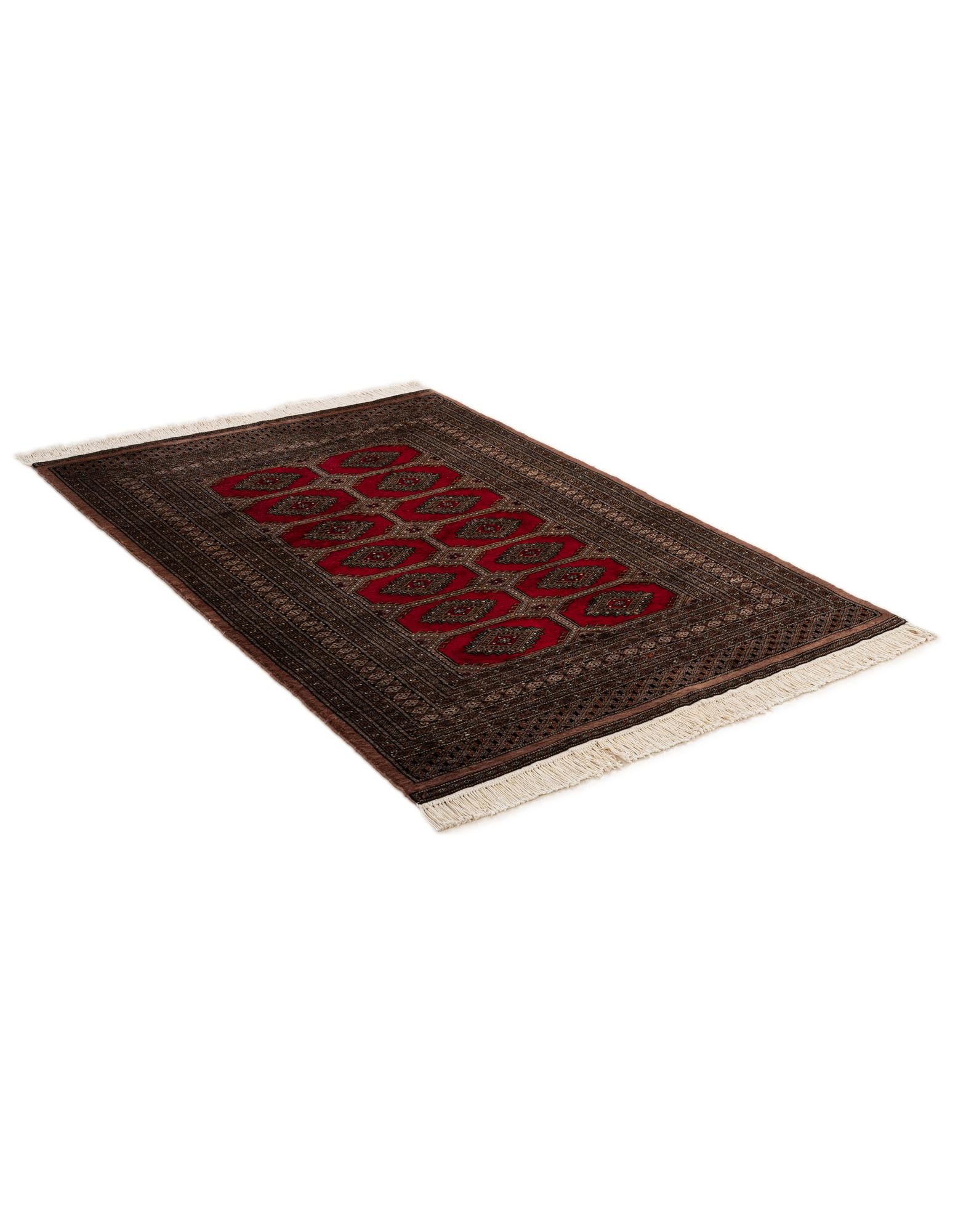 4' 3 x 6' 2 Hand Knotted Bokhara Oriental Wool Rug