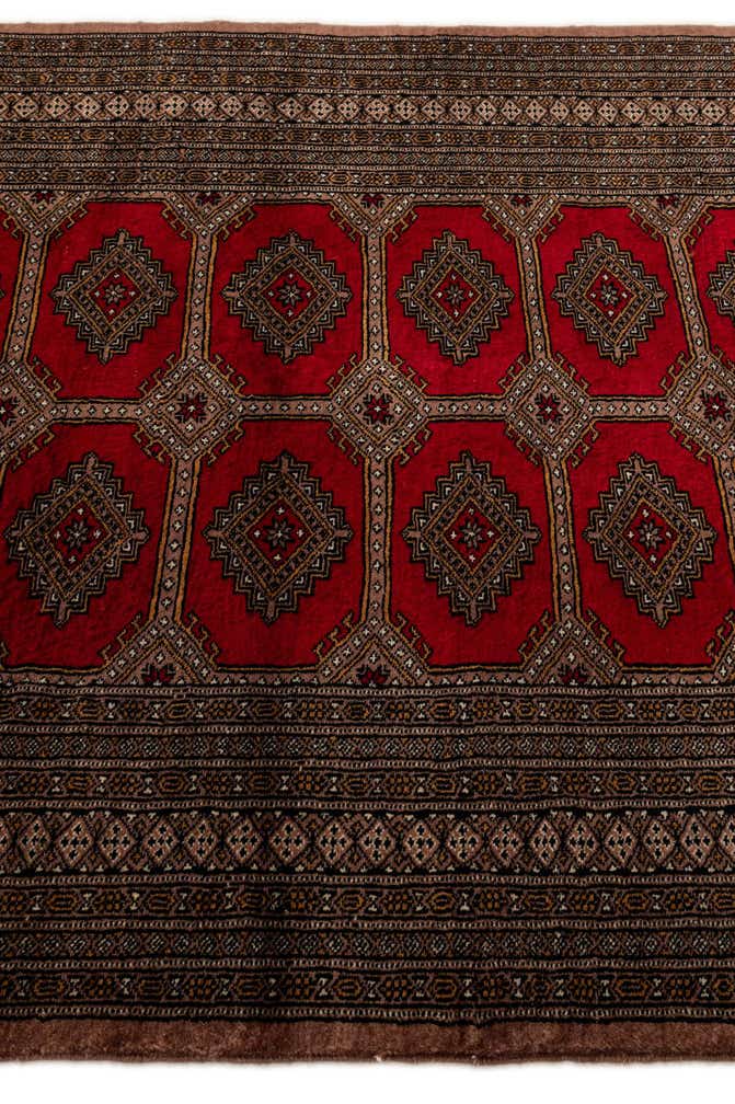 4' 3 x 6' 2 Hand Knotted Bokhara Oriental Wool Rug