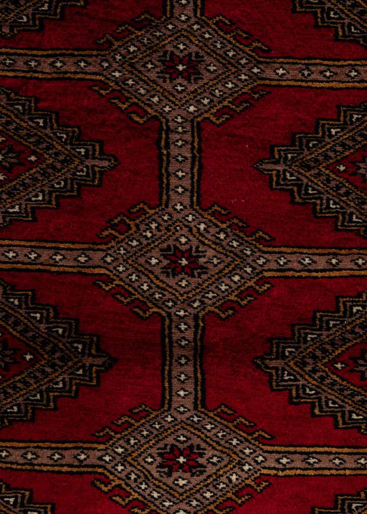 4' 3 x 6' 2 Hand Knotted Bokhara Oriental Wool Rug