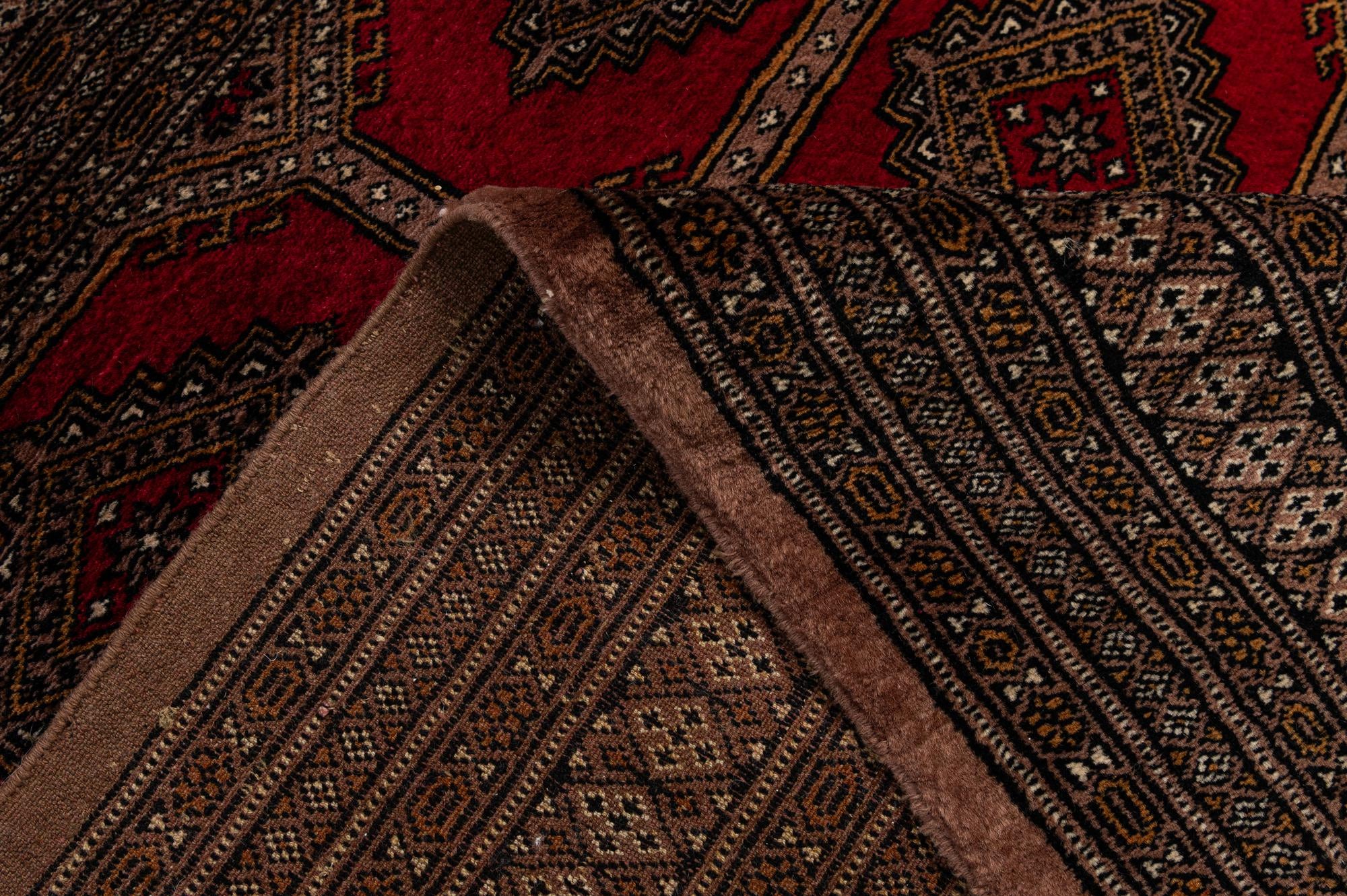 4' 3 x 6' 2 Hand Knotted Bokhara Oriental Wool Rug