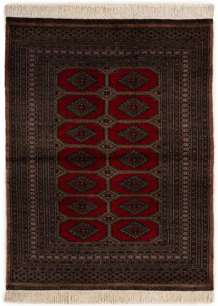 4' 3 x 6' 2 Hand Knotted Bokhara Oriental Wool Rug