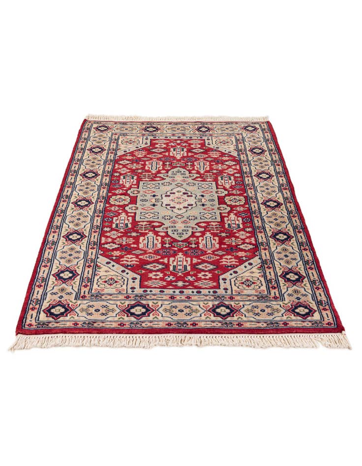 Detail image of 3' 2 x 5' 1  Hand Knotted Bokhara Wool Rug