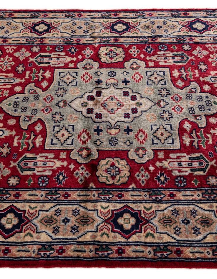 Detail image of 3' 2 x 5' 1  Hand Knotted Bokhara Wool Rug
