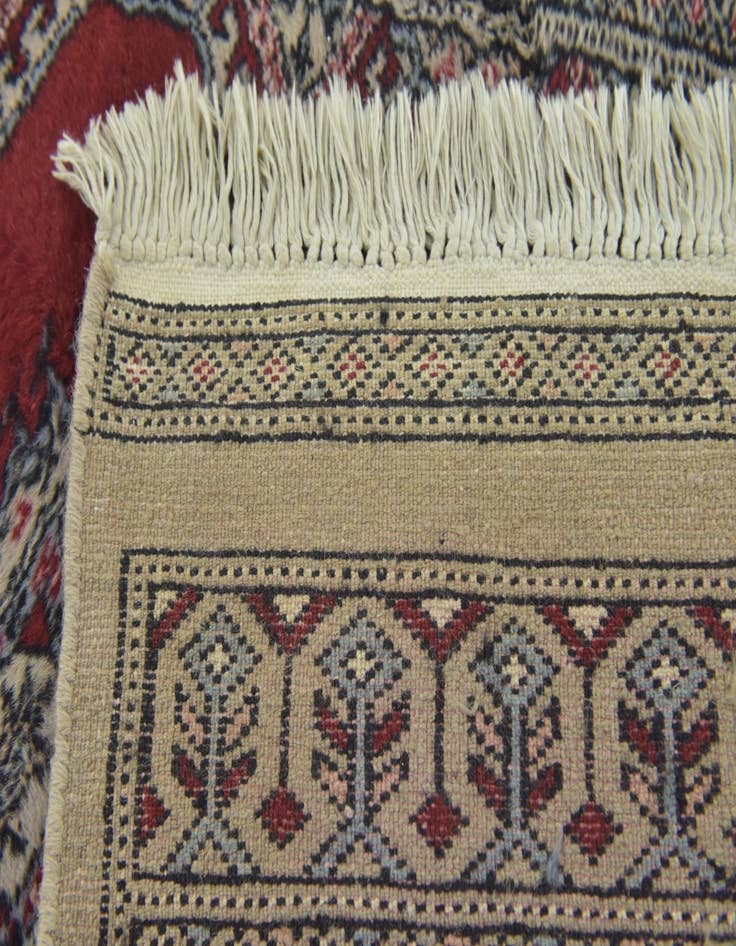 Detail image of 2' 9 x 3' 8 Hand Knotted Bokhara Oriental Wool Rug