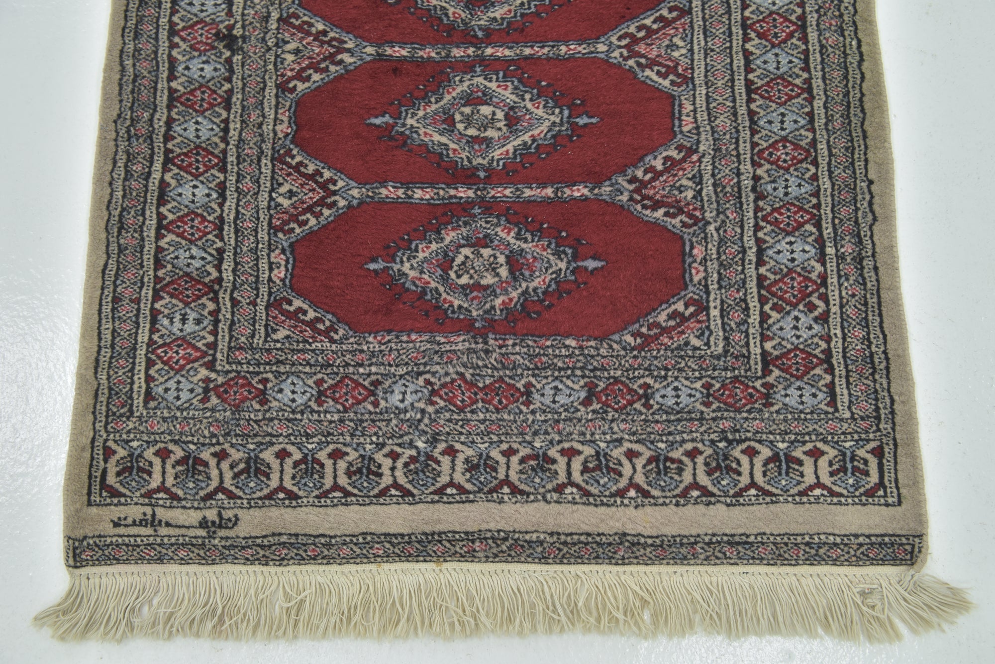 2' 9 x 3' 8 Hand Knotted Bokhara Oriental Wool Rug